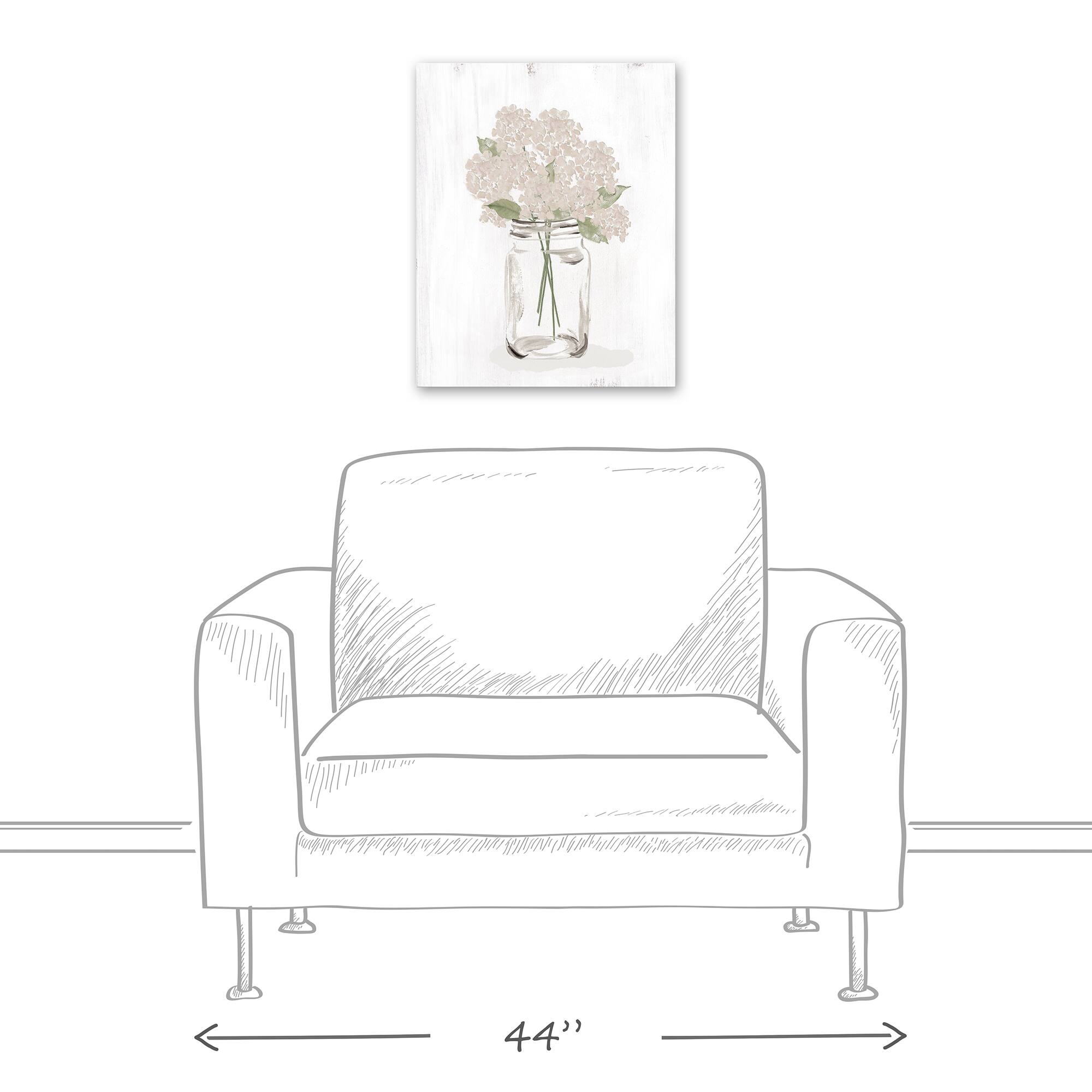 Hydrangea Still Life 16" x 20" Canvas Wall Art